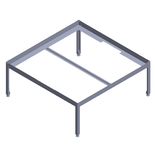 Voksebord i metall – 120 120 10 cm