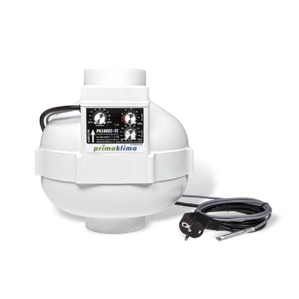 Prima Klima EC TC Helical extractor – with thermostat PK100EC-TC